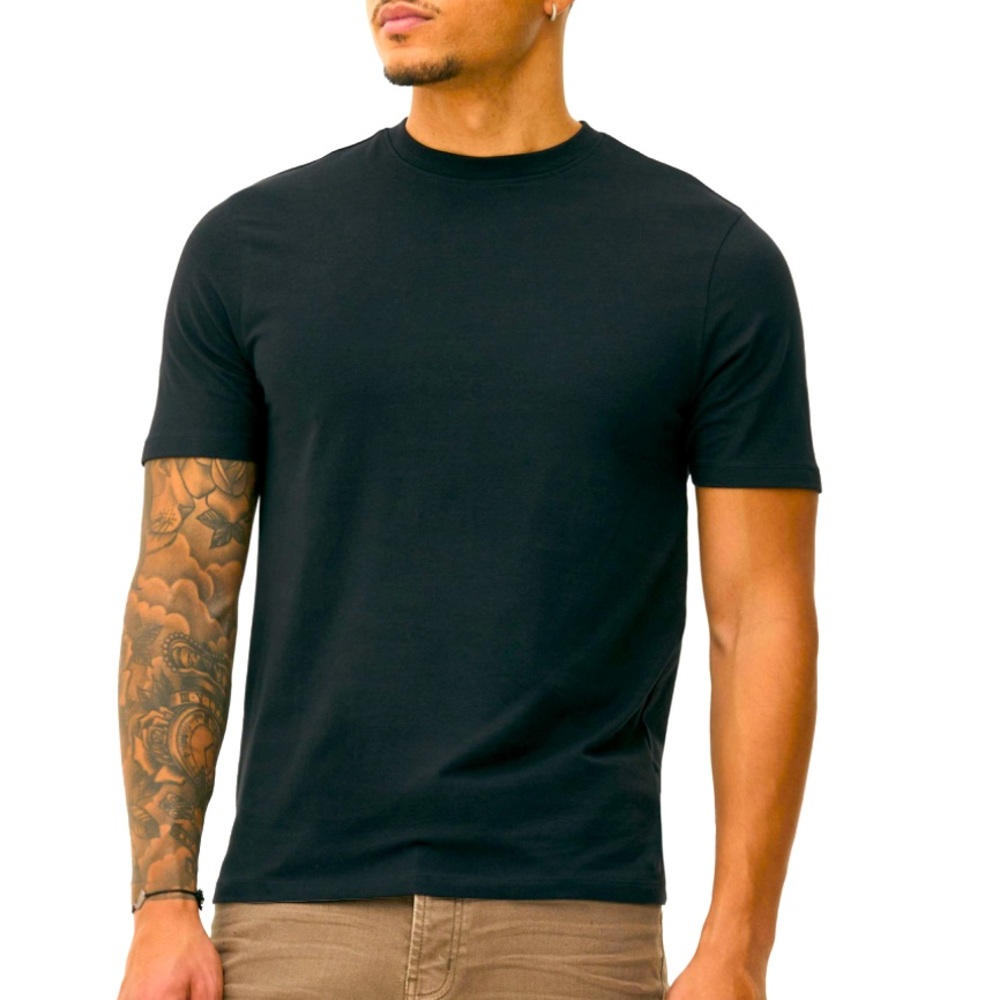 Men’s Black Short Sleeve Slim Fit T-shirt NEW Size XL